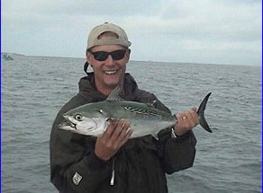 The same man and a False albacore (Photo Brendan McCarthy)