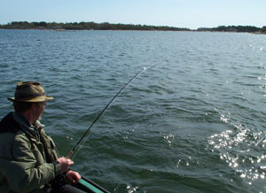 Markku and a whirling fish