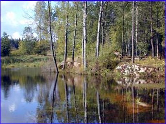 Pömpiäisen toinen grilli- ja taukopaikka istuu hienosti erämaiseen maisemaan.